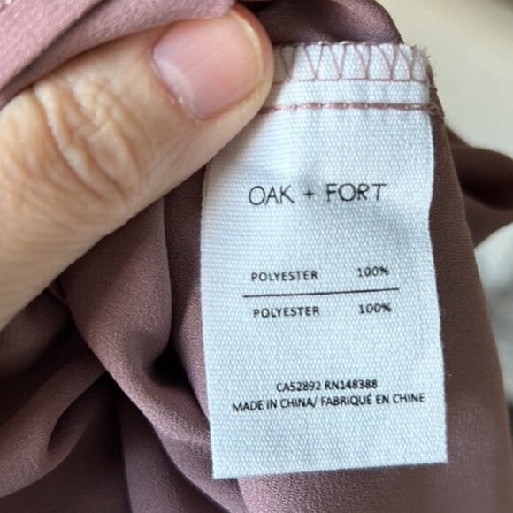 OAK+FORT  Sleeveless Rose Mauve Contemporary Blouse Basic Staple US S - Picture 7 of 8